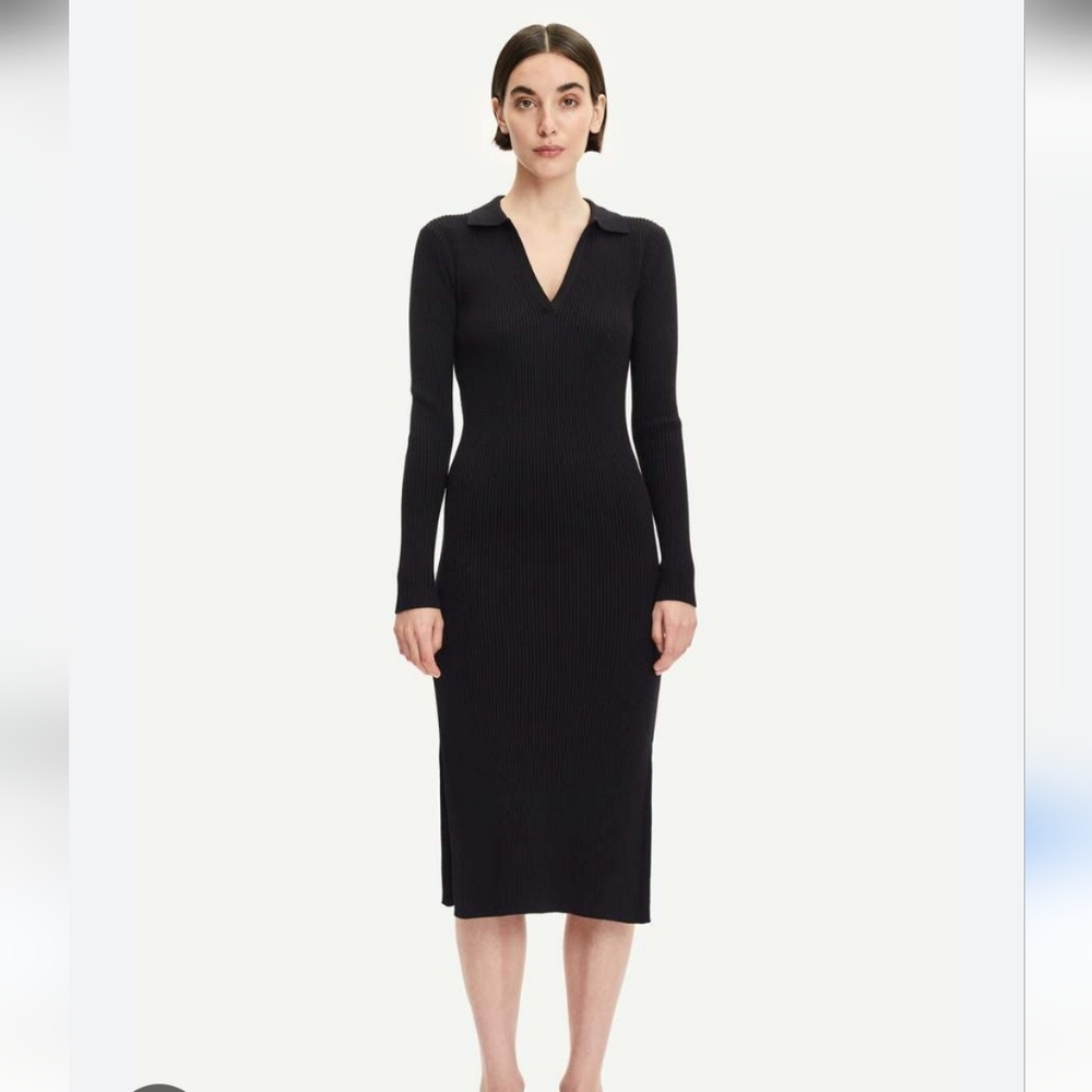 Samsoe Samsoe ribbed bodycon midi dress Sz L